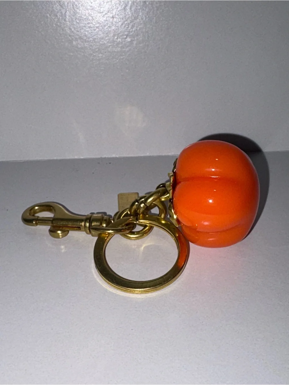 “Pick Me Girl” Orange Pumpkin Bag Charm Keychain
